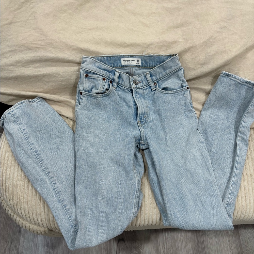 Abercrombie & Fitch Light Blue Boot Cut Jeans